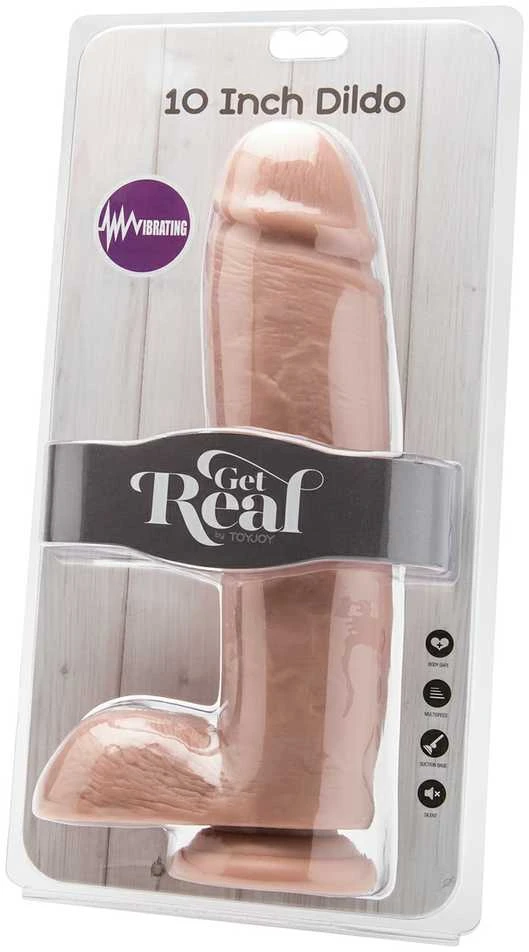 Get Real GAUTI TIKRĄ VIBRAVIMĄ 10 colių
