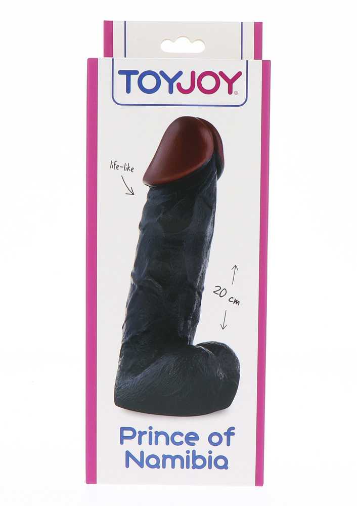 TOYJOY Dildo juoda tikroviška penio sekso narė 20cm