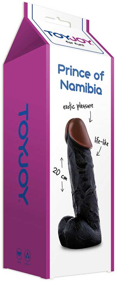 TOYJOY Dildo juoda tikroviška penio sekso narė 20cm