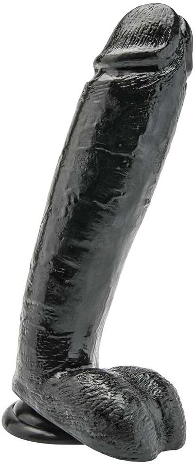 Get Real TOYJOY Dildo natural dirbtinis juoda penio narys 25cm