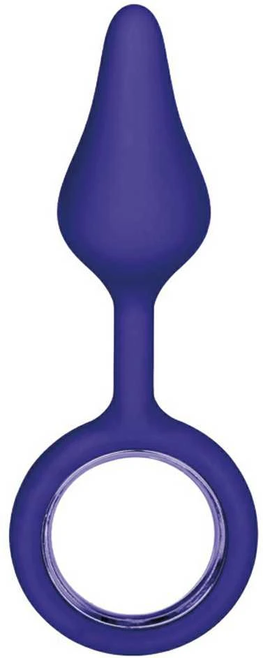 Violetinis analinis kištukas su kilpa 9cm