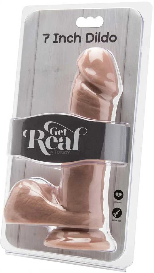 Get Real TOYJOY Penis jak realny natūralus sex dildo jądra 18cm