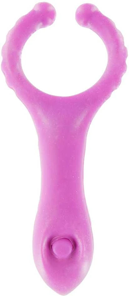 TOYJOY Žiedas-VIBRATINGAS CLIT-STIM C-RING PURPLE