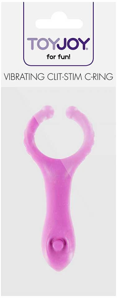 TOYJOY Žiedas-VIBRATINGAS CLIT-STIM C-RING PURPLE