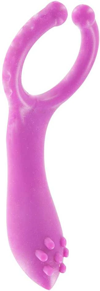 TOYJOY Žiedas-VIBRATINGAS CLIT-STIM C-RING PURPLE
