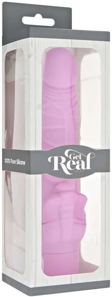 Get Real TOYJOY Realistiškas vibratorius, stimuliuojantis 22 cm išsikišimus
