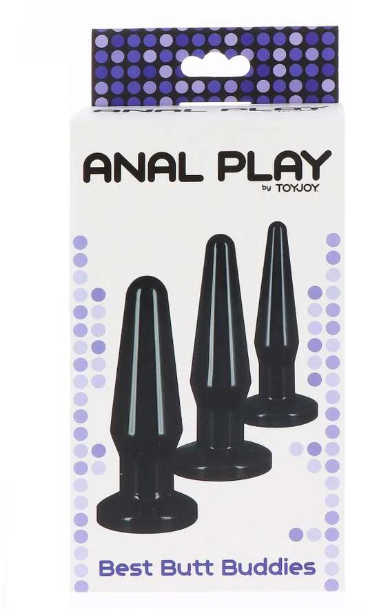 TOYJOY Rinkinys tempimo užpakalio kištukai 3 dydžių kištukas