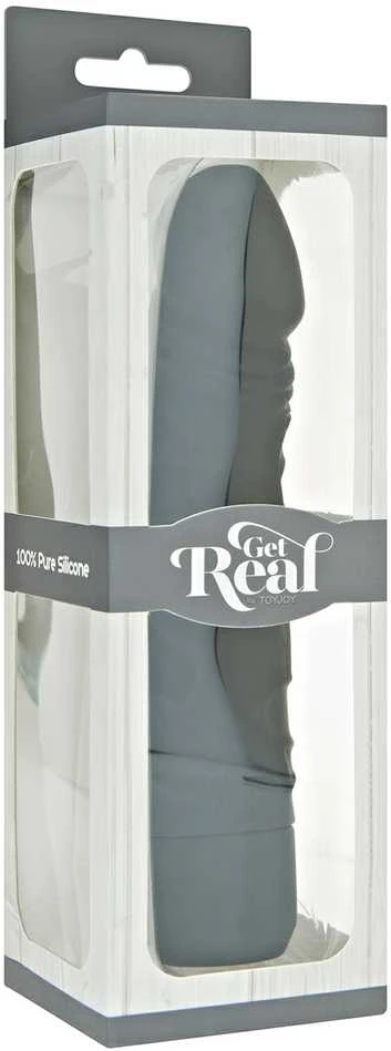 Get Real TOYJOY Gražus vibratorius su didele galva, tikroviškas, 20 cm