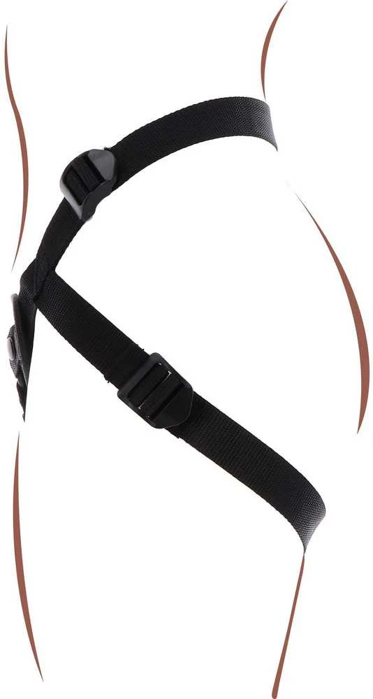 Get Real TOYJOY Strap-On Pleasure diržai Juodas