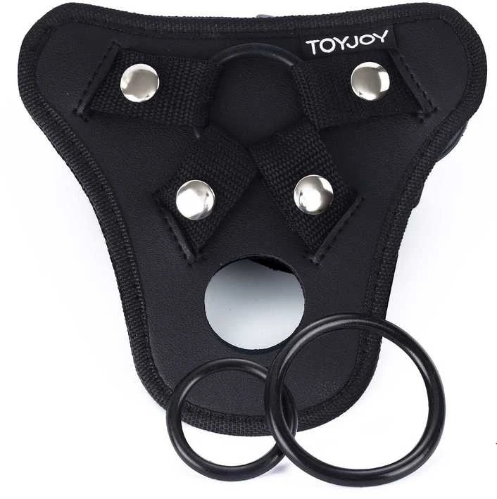 Get Real TOYJOY Strap-On Pleasure diržai Juodas