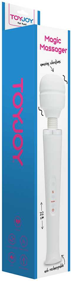 TOYJOY 2 greičių „Magic Wand“ masažuoklio vibratorius