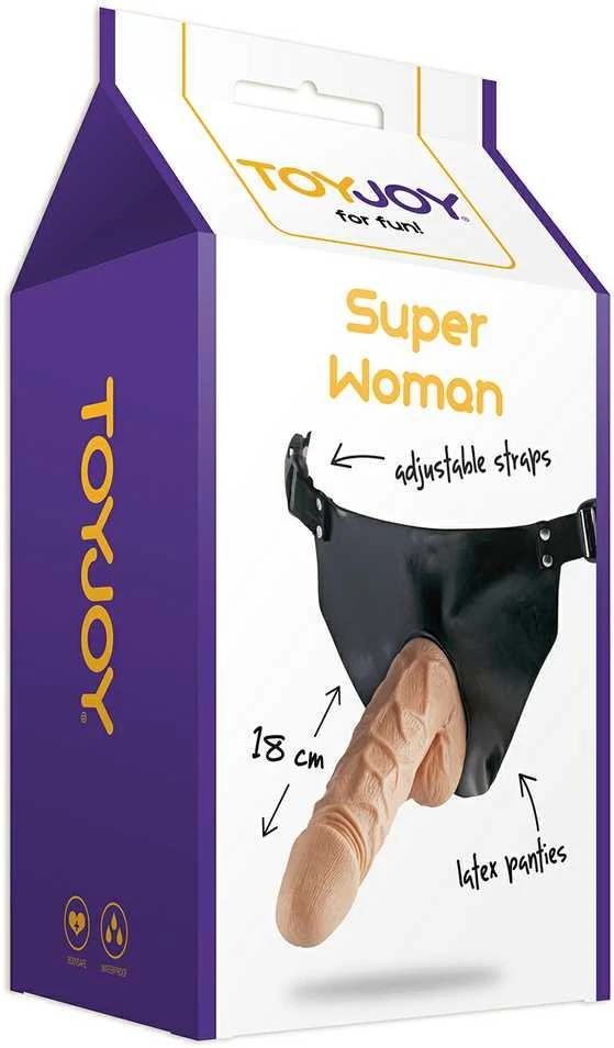 TOYJOY Trumpikės su dildo narys strapon petnešos varpos 18cm