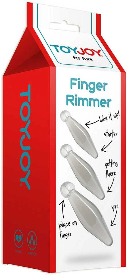 TOYJOY Trys analiniai kištukai su piršto kilpa sekso komlektas