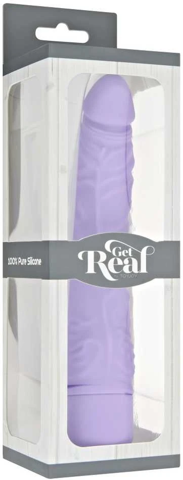 Get Real TOYJOY Vibratorius kaip penis su natūraliomis venomis, 7 režimas, 21 cm