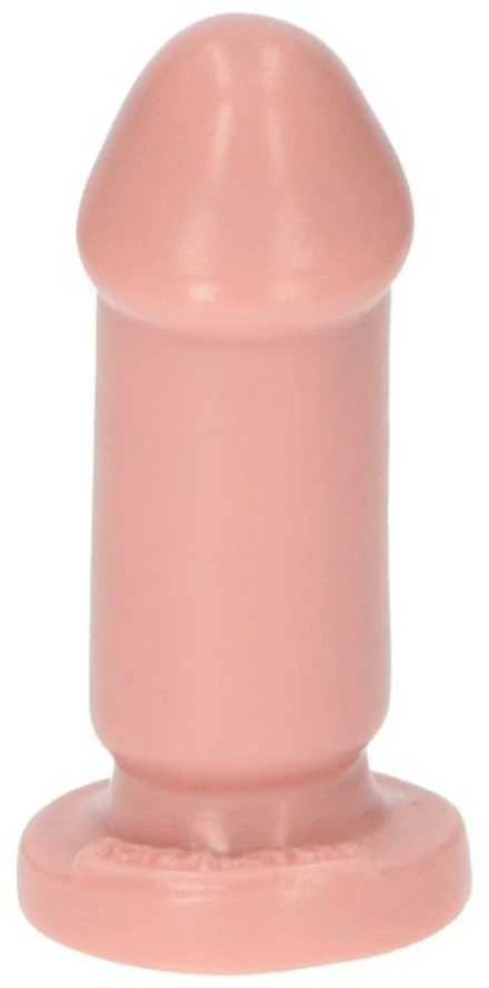 Toyz4Lovers Mėsos spalvos guminis dildo, lygus su siurbtuku, 8 cm