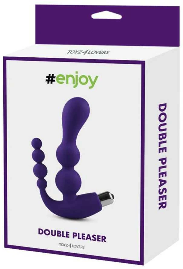 Toyz4Lovers Dvipusis vibratorius makšties analiniai kamuoliukai g taškas 15cm