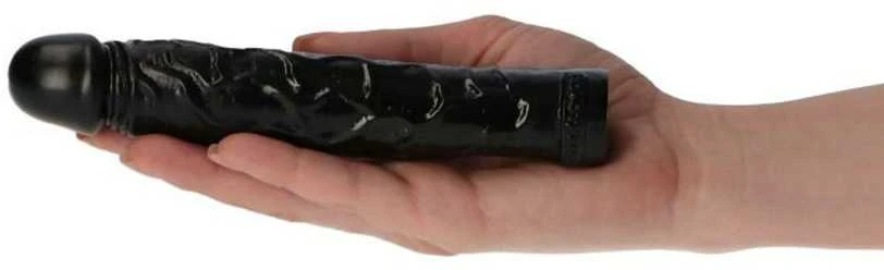 Toyz4Lovers Juoda vingiuotas analinis dildo, atsparus vandeniui 16,5 cm