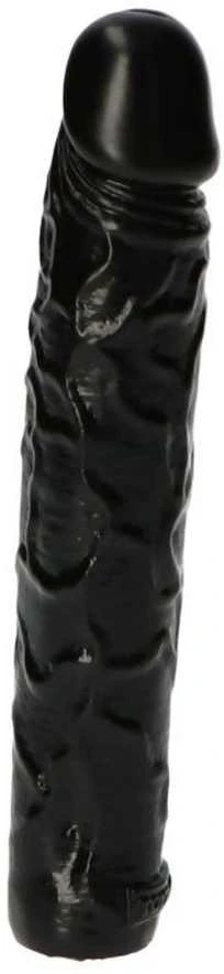Toyz4Lovers Juoda vingiuotas analinis dildo, atsparus vandeniui 16,5 cm