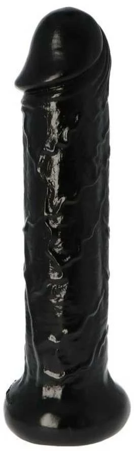Toyz4Lovers Juoda storas tikroviškas dildo su venomis 28,5 cm