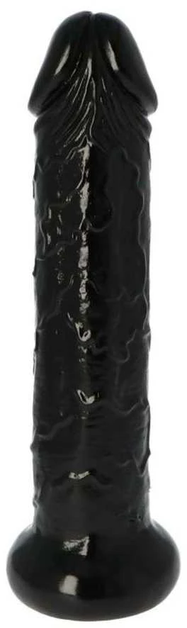 Toyz4Lovers Juoda storas tikroviškas dildo su venomis 28,5 cm