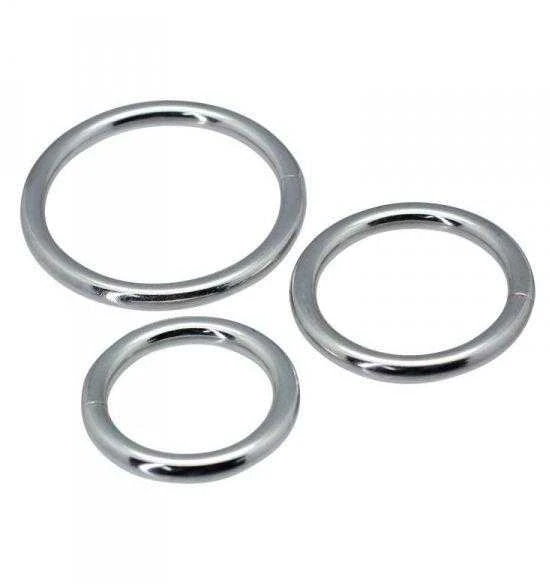 Toyz4Lovers Nesenstantys metaliniai žiedai (3 vnt.)