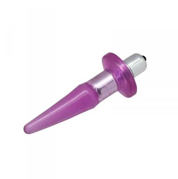 Violetinis analinis kištukas su metaline baze