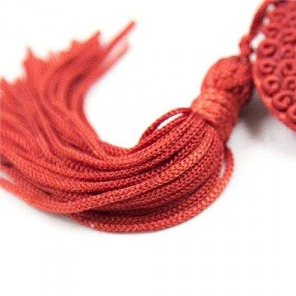 Toyz4Lovers Apatiniai drabužiai-Heart Nipples Tassels Raudonas