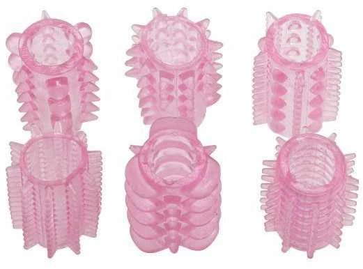 Toyz4Lovers Rinkinys 6 varpos rankovės su smeigtukais stimuliuoja