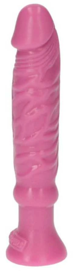 Toyz4Lovers Rožinė tikroviškas penis su spiralinėmis venomis 10,5 cm