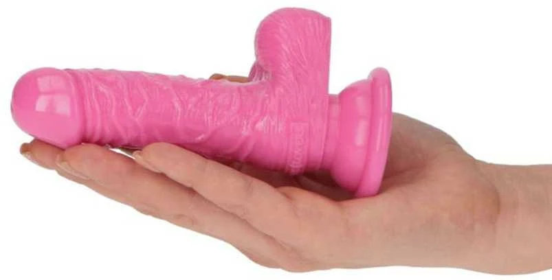 Toyz4Lovers Rožinė żylaste dildo gumowe su przyssawką 10,5 cm