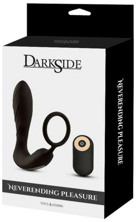 Juodas prostatos stimuliatorius Darkside su pulteliu