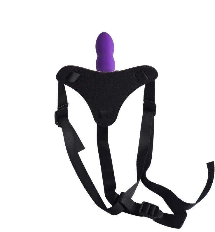 Toyz4Lovers Kelnaitės su petnešėlėmis su purpuriniu dilde