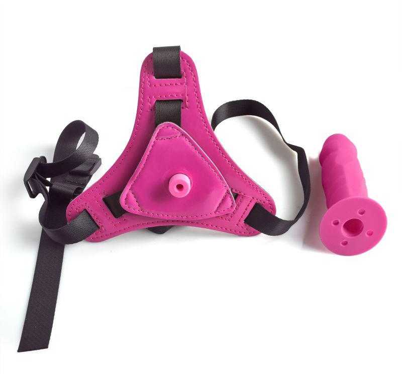 Toyz4Lovers Harness straps straponas moteriškas varpos dildo 10cm