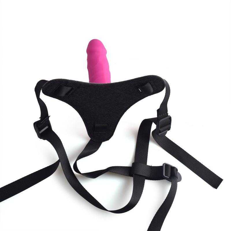 Toyz4Lovers Harness straps straponas moteriškas varpos dildo 10cm