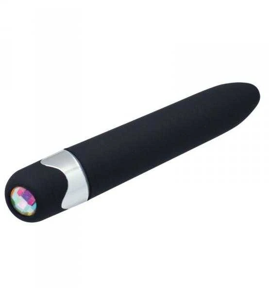 Toyz4Lovers Classic vibratorius universalus su su krištolu 15cm