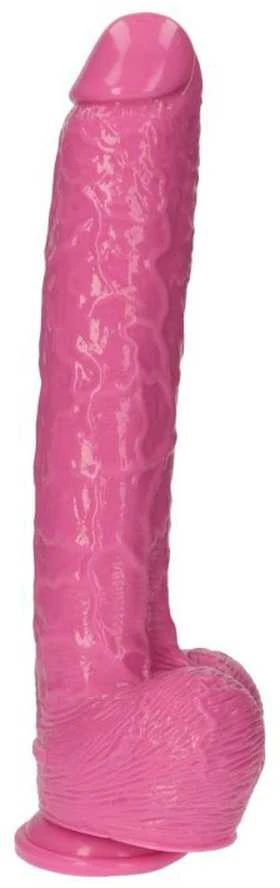 Toyz4Lovers Wielki rožinė penis ogromne dildo su jądrami 30 cm
