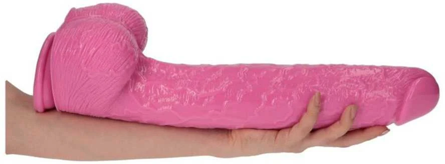 Toyz4Lovers Wielki rožinė penis ogromne dildo su jądrami 30 cm