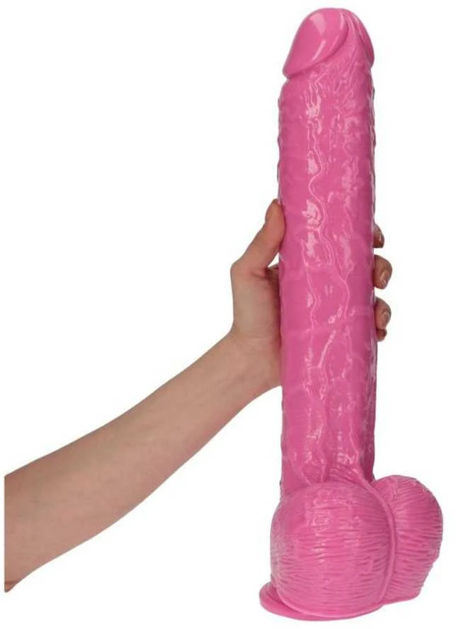 Toyz4Lovers Wielki rožinė penis ogromne dildo su jądrami 30 cm