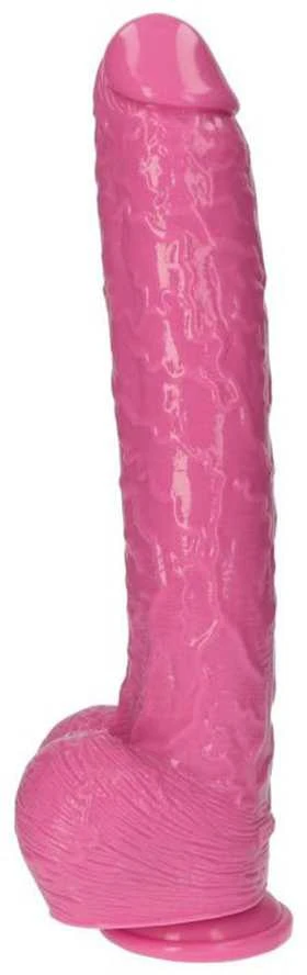 Toyz4Lovers Wielki rožinė penis ogromne dildo su jądrami 30 cm