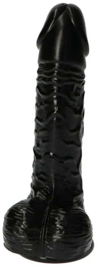 Toyz4Lovers Stringy juoda tikroviškas dildo siurbtukas 16 cm