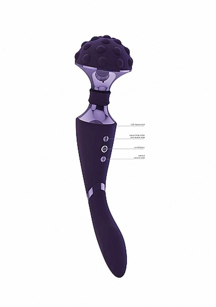 Vive By Shots Vive Dvipusis klitorio masažuoklis vibratorius 28cm 10 režimų