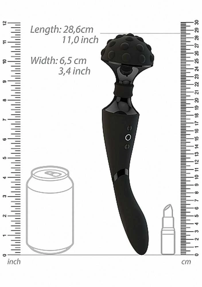 Vive By Shots Vive Dvipusis klitorio masažuoklis vibratorius 28cm 10 režimų