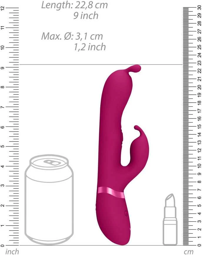 Vive By Shots Vive Gada – Vibrating Bunny Ear G taško triušis su pulso bangos kotu