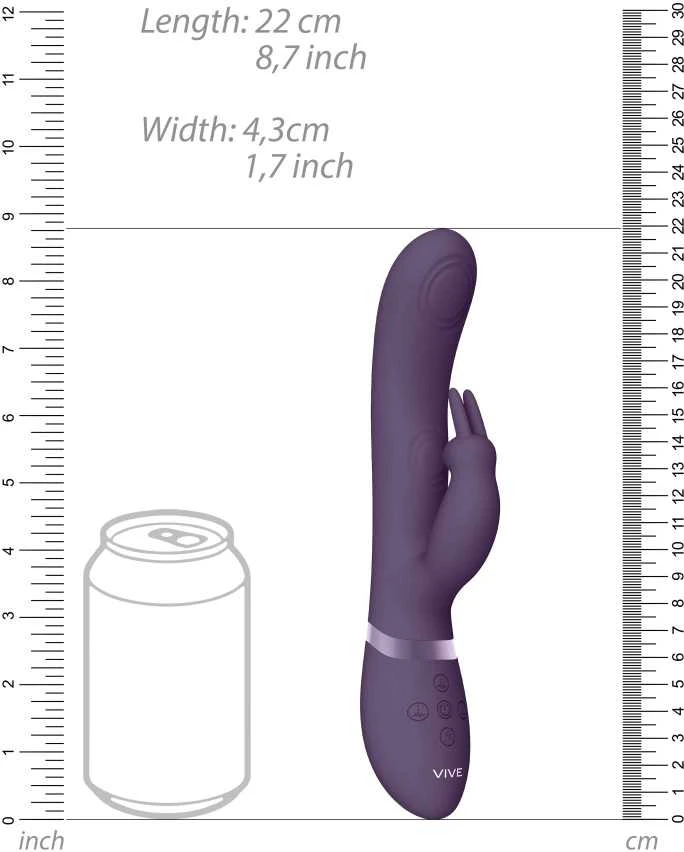 Vive By Shots Vive May - Pulse-Wave & C-spot & G-Spot Rabbit - Violetinė