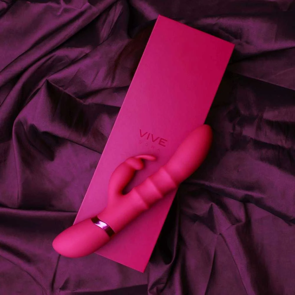 Vive By Shots Rožinė Stimulating Rings, Vibrating G-Spot Rabbit - Rožinė