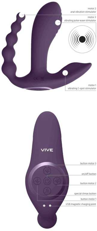 Vive By Shots Vive Wibrator-Kata - Violetinė