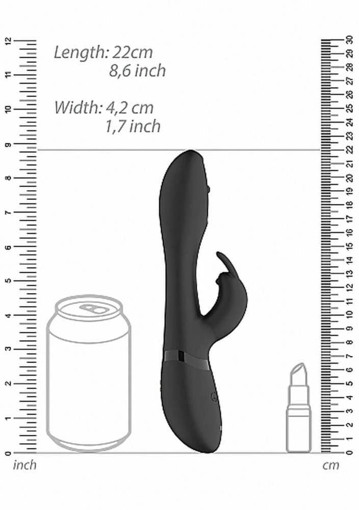 Vive By Shots Vive Vibrator zuikio klitorio masažuoklis 21cm 10 režimų