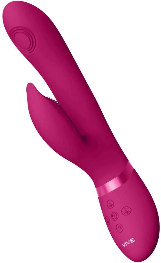 Vive By Shots Vive Vibrator zuikio masažuoklis pulsuoja 22cm 10 režimų
