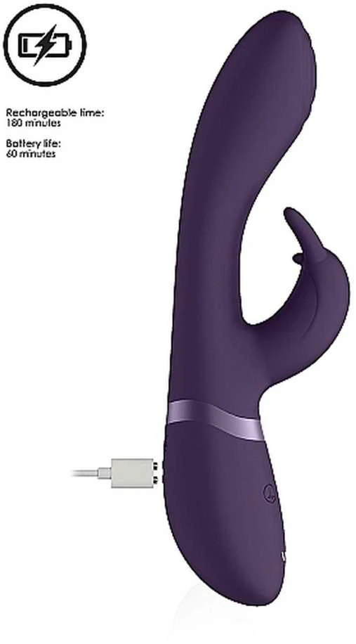 Vive By Shots Vive Vibrator bunny su rotacinis masažuoklis 21cm 10 režimų