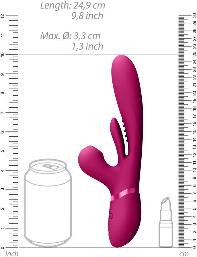 Vive By Shots Vive Rabbit Vibrator Makšties klitorio stimuliacija 10 režimų oro